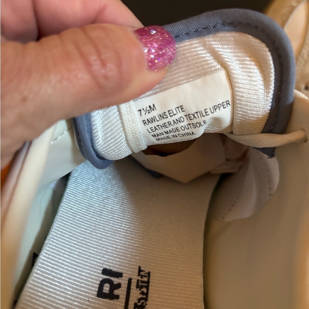Tretorn Rawlins Shoes Womens 7.5 White Gray Blue Retro Sneakers Suede Leather - Picture 7 of 7